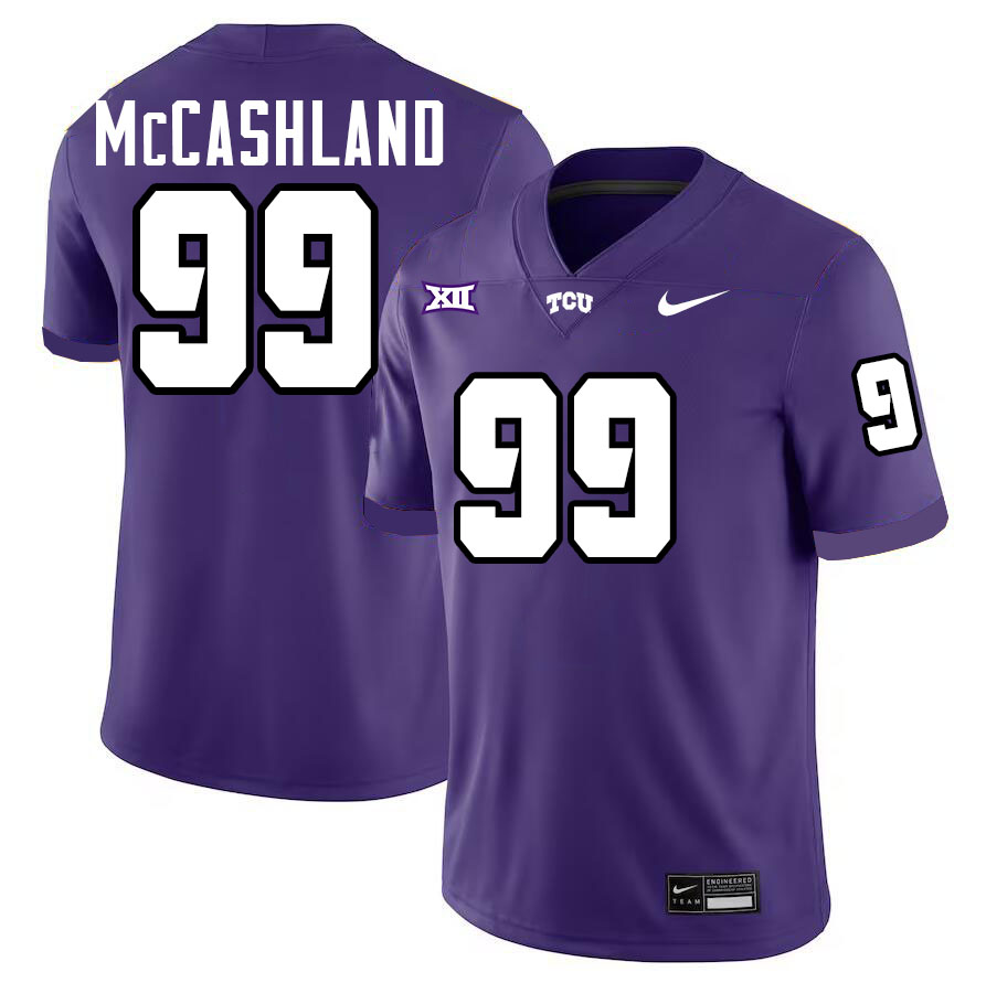 #99 Nate McCashland TCU Jersey,Texas Christian University Horned Frogs Football Jersey-Purple